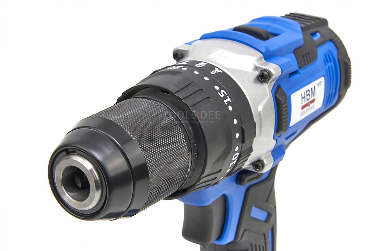 HBM Professional 20V 2.0AH Cordless Drill with 100 Piece Accessories Set