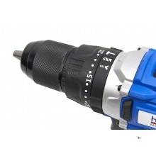 HBM Professional 20V 2.0AH Cordless Drill with 100 Piece Accessories Set