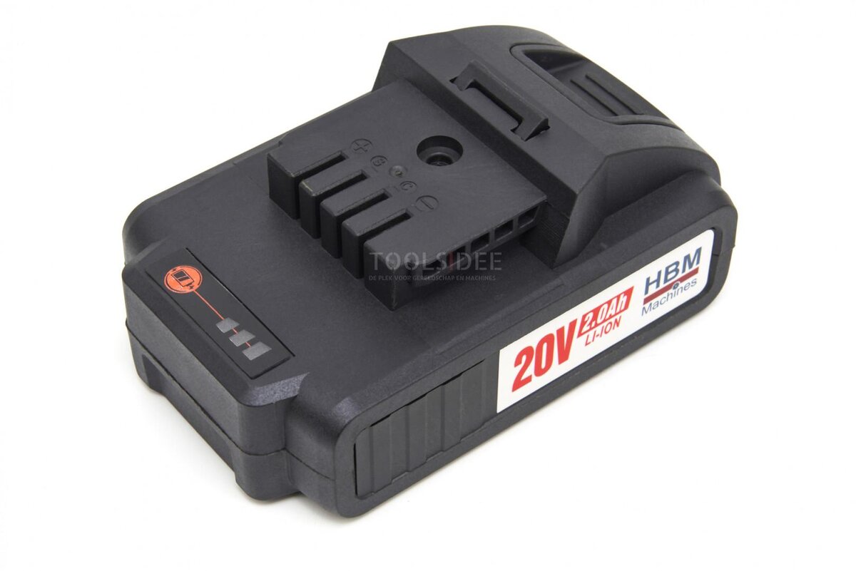 HBM Professional 20V 2.0AH Cordless Drill with 100 Piece Accessories Set