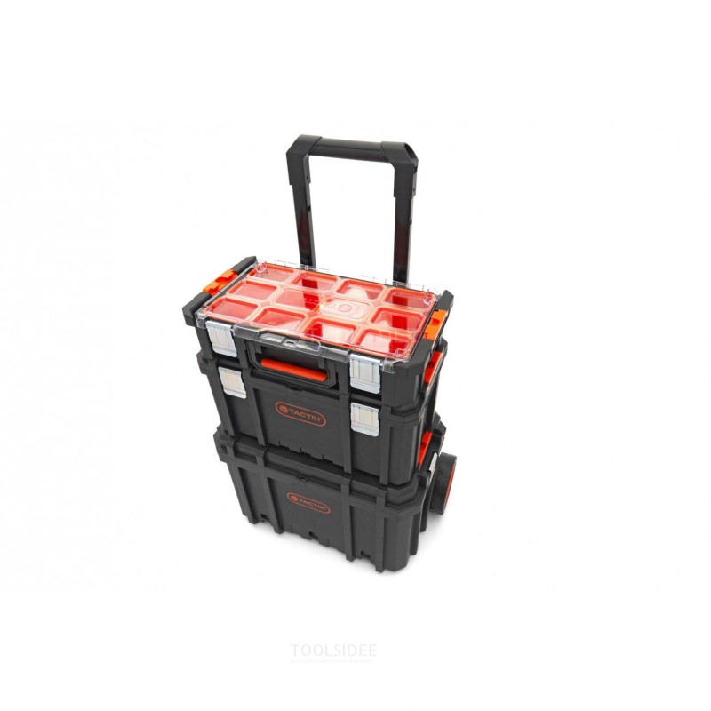 Set di valigette portautensili per carrello mobile modulare Tactix da 3 pezzi