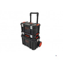 Tactix 3-delad modulär mobil vagn verktygsväska Set Tactix 3-delad modulär mobil vagn verktygsväska Set