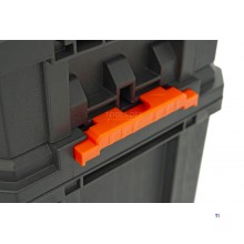 Tactix 3-delad modulär mobil vagn verktygsväska Set Tactix 3-delad modulär mobil vagn verktygsväska Set