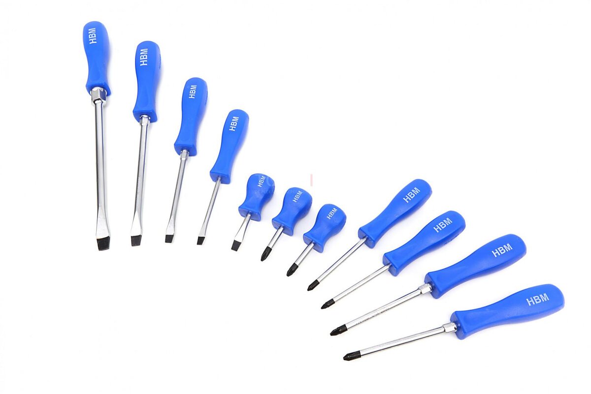 HBM 11 Delige Professionele Monteurs Schroevendraaierset 