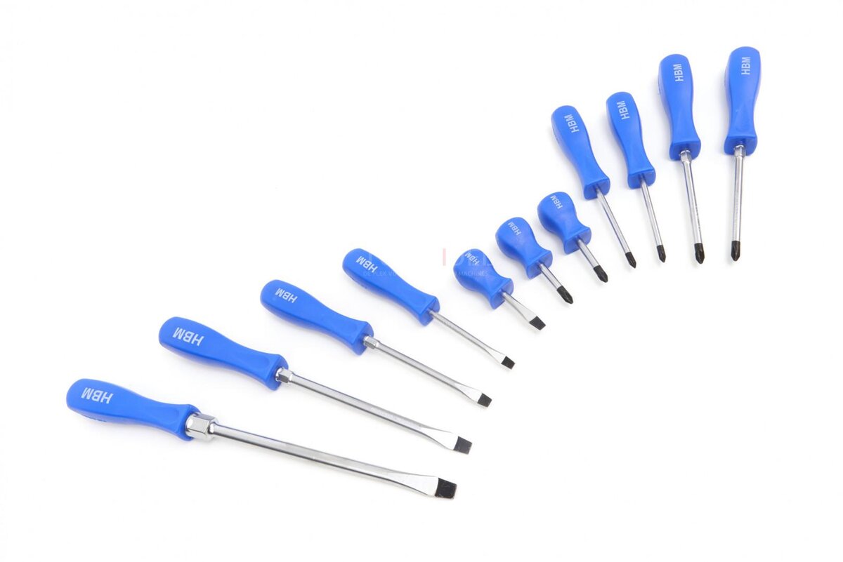 HBM 11 Delige Professionele Monteurs Schroevendraaierset 