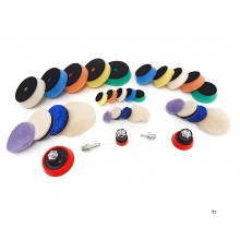 HBM 32 Piece Polishing Set with M14 and 6/8mm Recording