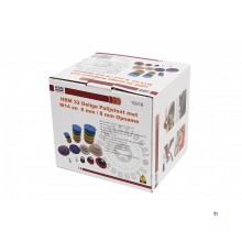 HBM 32 Piece Polishing Set with M14 and 6/8mm Recording