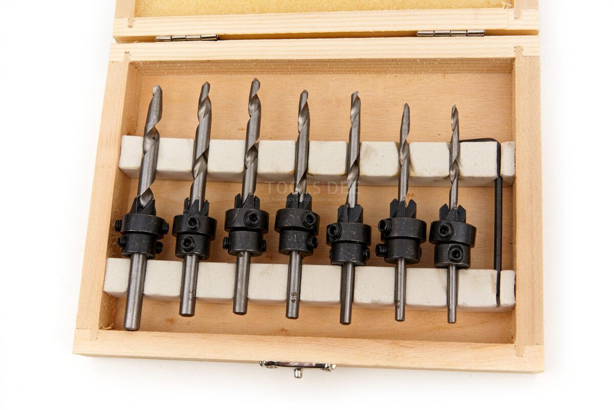 HBM 8-delers treborsett, forsenket borsett modell 2 HBM 8-delers treborsett, forsenket borsett modell 2