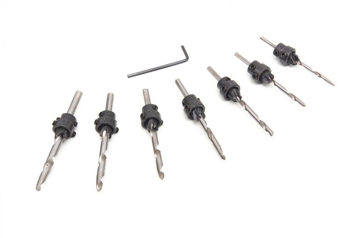 HBM 8-delers treborsett, forsenket borsett modell 2 HBM 8-delers treborsett, forsenket borsett modell 2