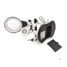 HBM Deluxe Derde Handje Loupelamp met 4x Vergroting, LED Verlichting, 108 mm Lens, 21 mm en 30 mm Lens
HBM Deluxe Derde Handje Loupelamp met 4x Vergroting, LED Verlichting, 108 mm Lens, 21 mm en 30 mm Lens