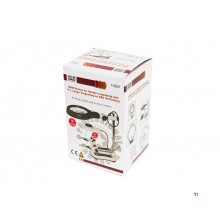 HBM Deluxe Derde Handje Loupelamp met 4x Vergroting, LED Verlichting, 108 mm Lens, 21 mm en 30 mm Lens
HBM Deluxe Derde Handje Loupelamp met 4x Vergroting, LED Verlichting, 108 mm Lens, 21 mm en 30 mm Lens