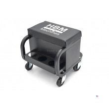 HBM Professional Mobil verkstedstol, krakk med 3 skuffer HBM Professional Mobil verkstedstol, krakk med 3 skuffer