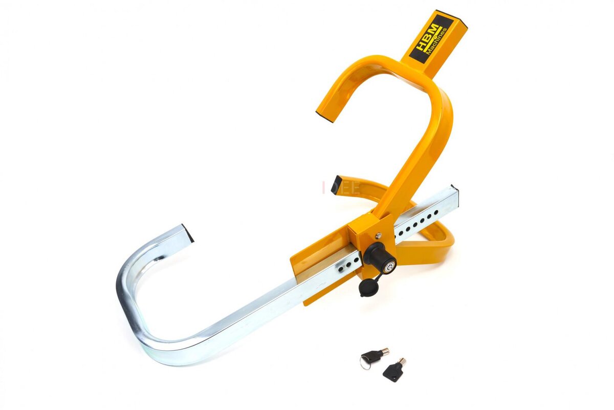 HBM Universal Adjustable Wheel Clamp With Lock