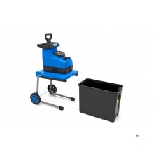 HBM Whisper Quiet elektrisk makuleringsmaskin 2800W - hagekvern / fliskutter for 45 mm grener