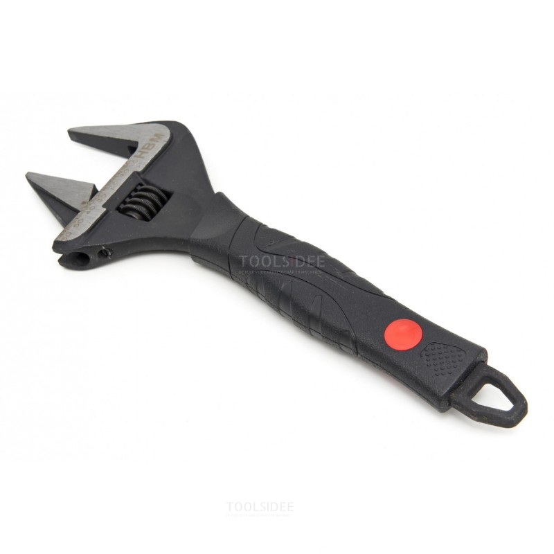 HBM 250 mm Professional Adjustable Wrench With Extra Large Reach and Extra Narrow Jaw