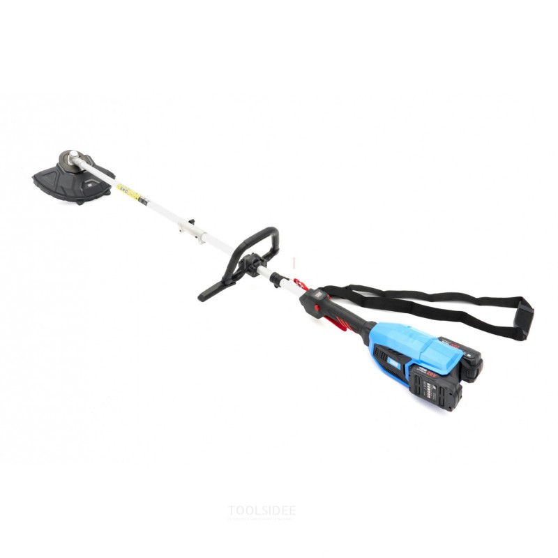 HBM 4 in 1 Brushcutter / Grass Trimmer / Hedge Trimmer / Chainsaw / Tree Saw on Battery 2.0AH - 40 Volt