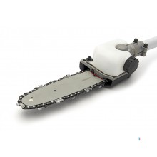 HBM 4 i 1 buskrydder / græstrimmer / hækkeklipper / motorsav / træsav på batteri 2.0AH - 40 Volt