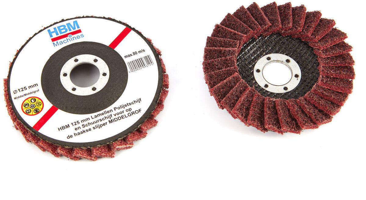 HBM polishing flap disc medium red HBM polishing flap disc medium red