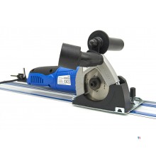 HBM 85 mm Professionell 500 Watt Dyksåg, Linjalsåg med 2 x 700 mm. Linjal och 3 sågblad