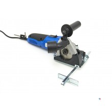 HBM 85 mm Professionell 500 Watt Dyksåg, Linjalsåg med 2 x 700 mm. Linjal och 3 sågblad