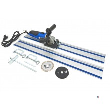 HBM 85 mm Professionell 500 Watt Dyksåg, Linjalsåg med 2 x 700 mm. Linjal och 3 sågblad