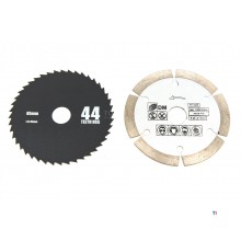 HBM 85 mm Professionell 500 Watt Dyksåg, Linjalsåg med 2 x 700 mm. Linjal och 3 sågblad