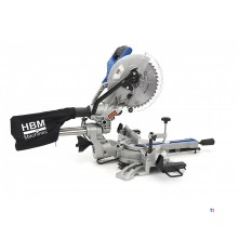 Sega radiale HBM 254 x 70 mm, sega a croce, sega a traino con laser