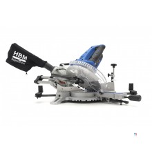 Sega radiale HBM 254 x 70 mm, sega a croce, sega a traino con laser