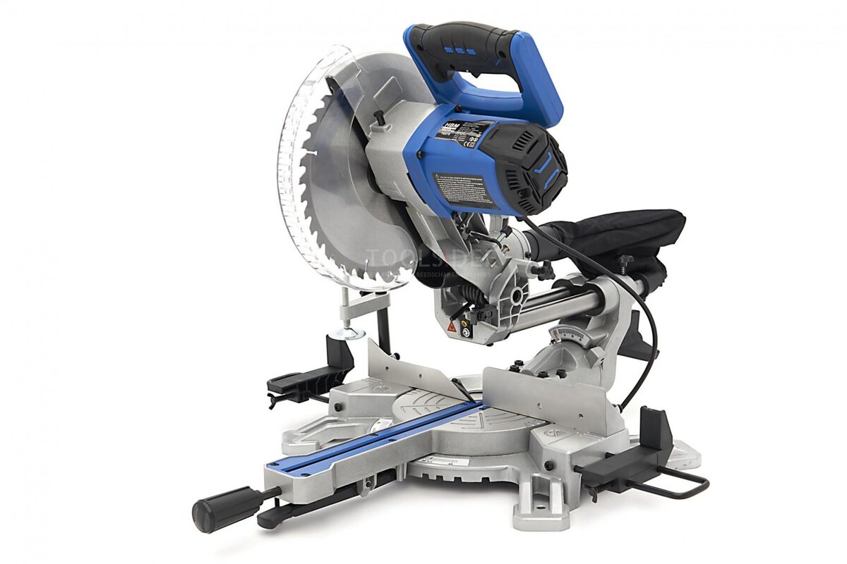 Sega radiale HBM 254 x 70 mm, sega a croce, sega a traino con laser