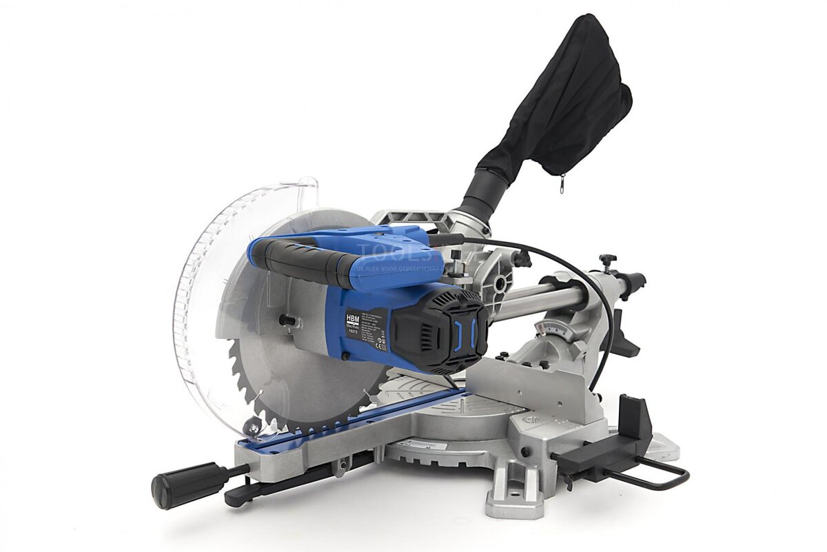 Sega radiale HBM 254 x 70 mm, sega a croce, sega a traino con laser