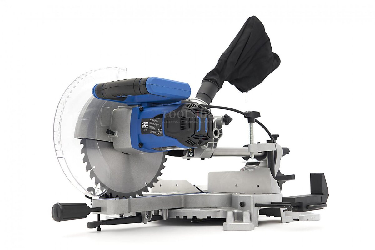 Sega radiale HBM 254 x 70 mm, sega a croce, sega a traino con laser