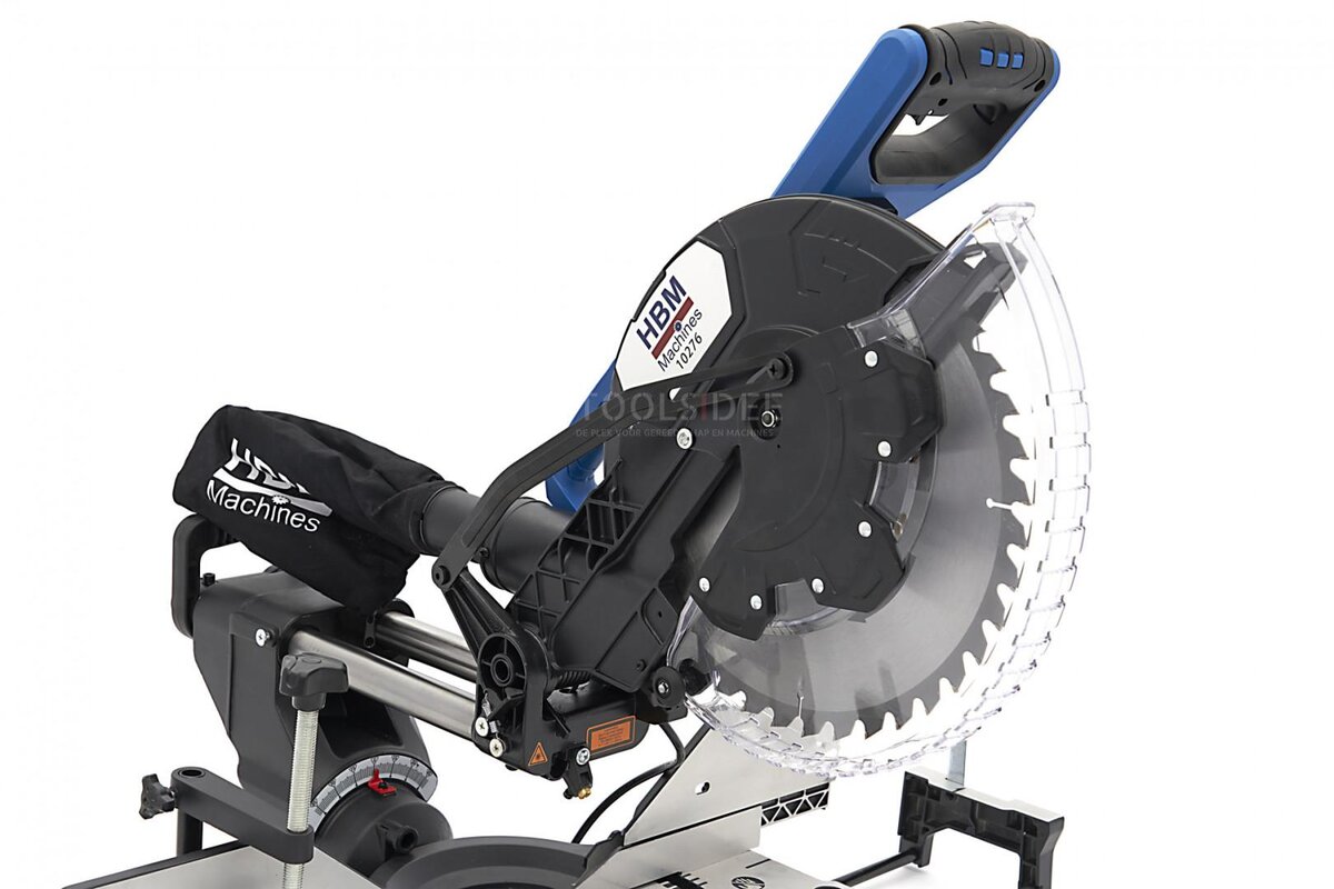 Sega radiale HBM 305 x 108 mm, sega a croce, sega a traino con laser