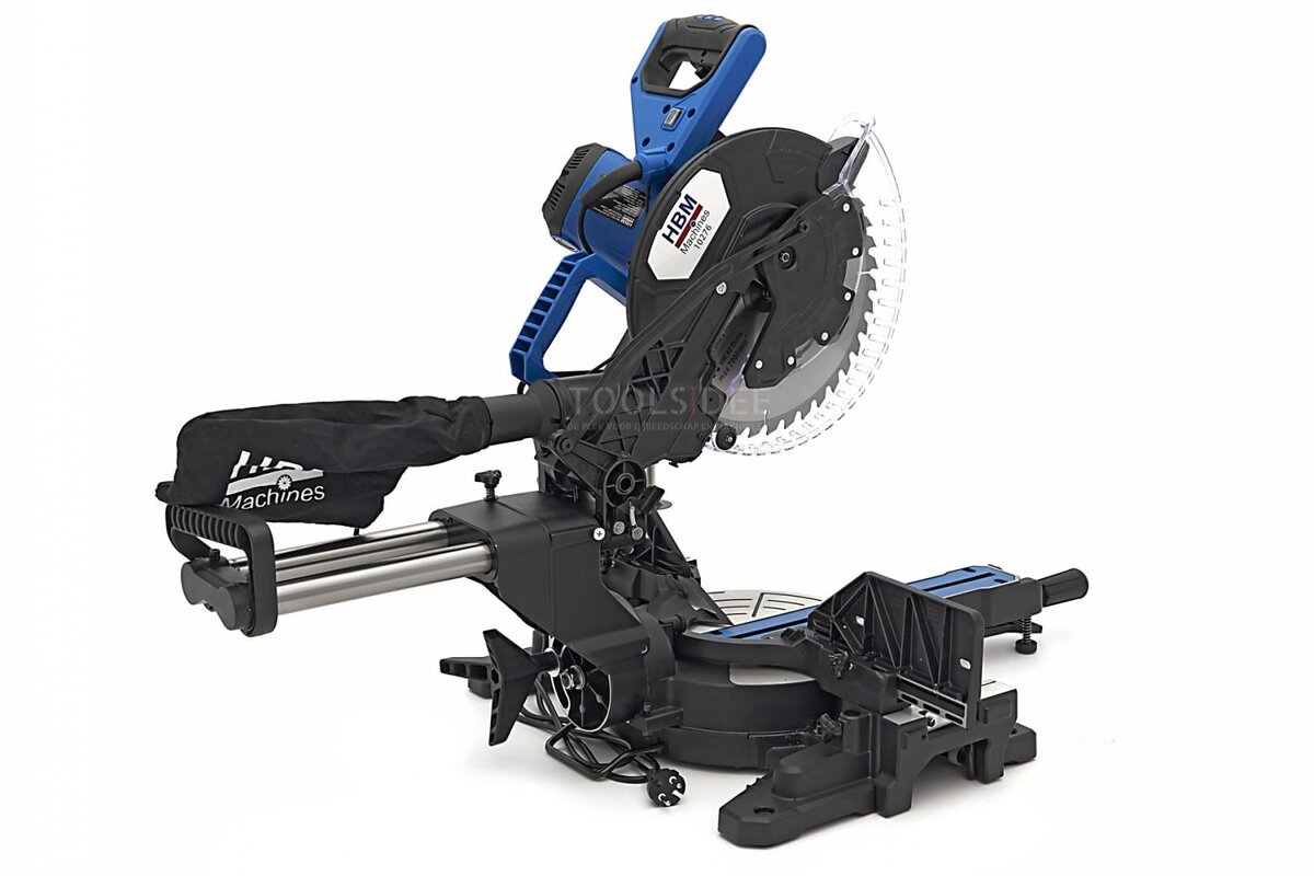 Sega radiale HBM 305 x 108 mm, sega a croce, sega a traino con laser