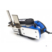 HBM 900 watt. Profesjonell elektrisk høvlemaskin med høvlebredde på 82 mm og 15,5 mm. Sømdybde HBM 900 watt. Profesjonell elektrisk høvlemaskin med høvlebredde på 82 mm og 15,5 mm. Sømdybde