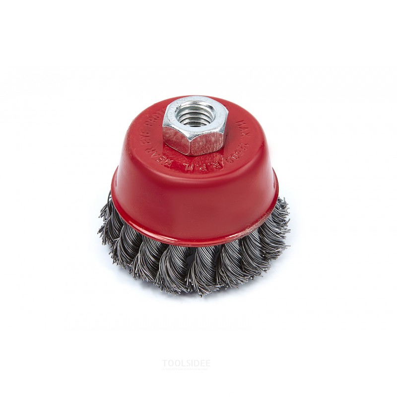HBM 75mm. cup brush / wire brush for the right angle