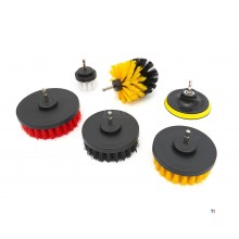 HBM 16-delers rengjørings-/polerings- og slipesett for drillen