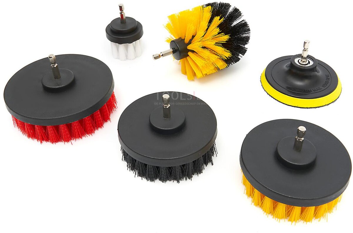 HBM 16-delers rengjørings-/polerings- og slipesett for drillen