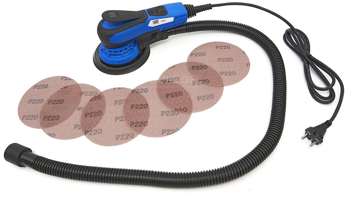 HBM 350 Watt Professional Random Orbital Sander med variabel hastighet HBM 350 Watt Professional Random Orbital Sander med variabel hastighet