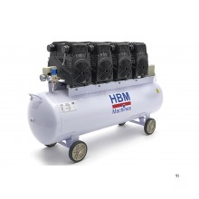 HBM 8 HP - Compresor profesional de bajo ruido de 200 litros SGS
