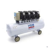 HBM 200 Liter professioneller geräuscharmer Kompressor SGS