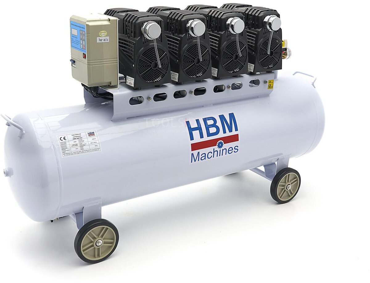 HBM 200 Liter Professionele Low Noise Compressor SGS 