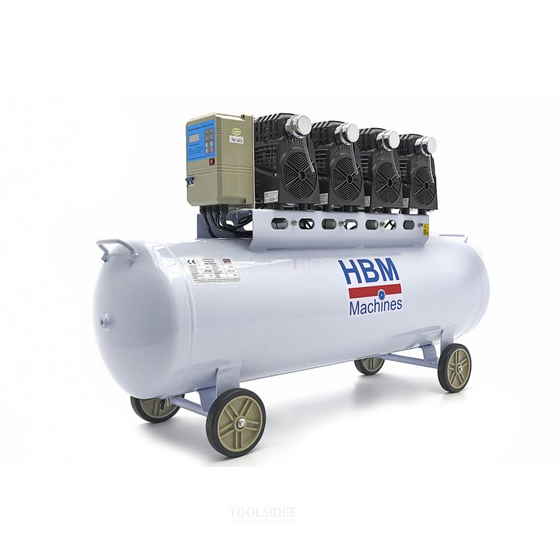 HBM Compresseur professionnel silencieux 200 litres SGS