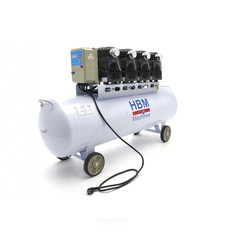 HBM 200 liter Professionell lågbrusk kompressor SGS