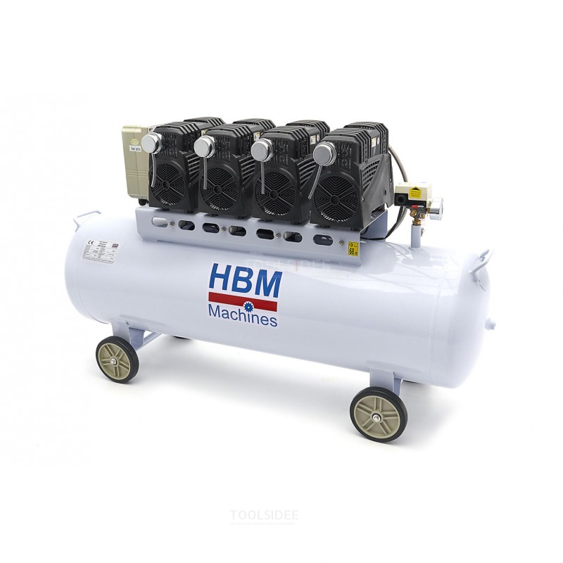HBM 200 Liter Professionele Low Noise Compressor SGS 
