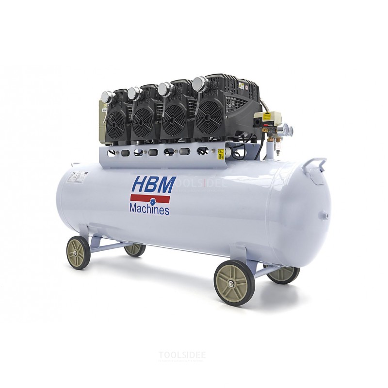 HBM Compresseur professionnel silencieux 200 litres SGS