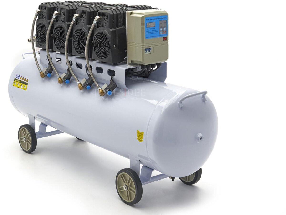 HBM 200 Liter Professionele Low Noise Compressor SGS 