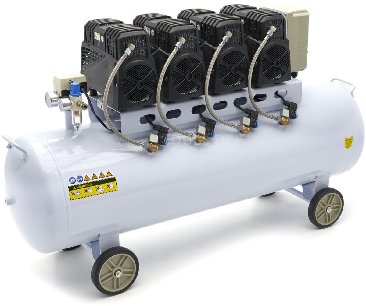 HBM 200 Liter Professionele Low Noise Compressor SGS 