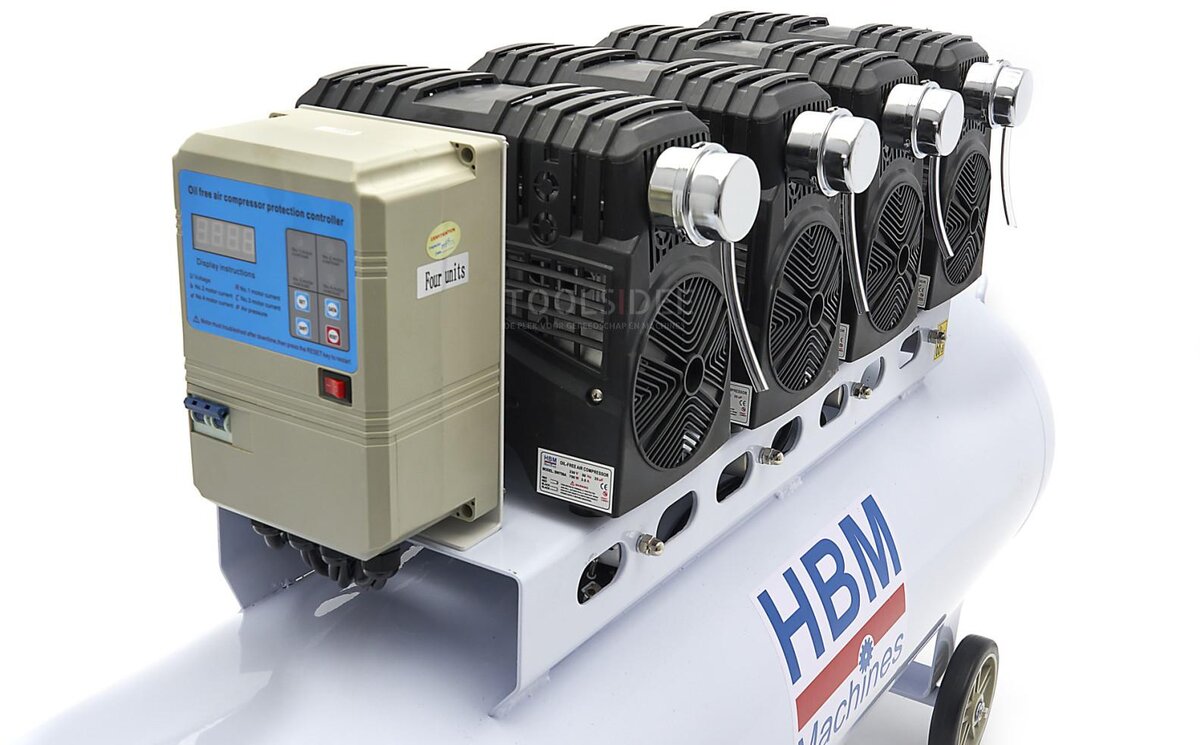 HBM 200 Liter Professionele Low Noise Compressor SGS 