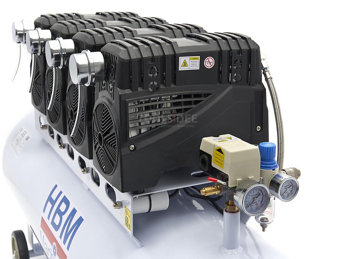 HBM 200 Liter Professionele Low Noise Compressor SGS 