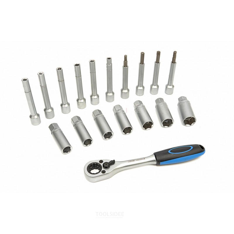 HBM Kit d’outils pour l'assemblage et le démontage d'amortisseur 18 pièces