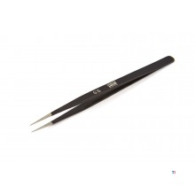 HBM professional anti magnetic stainless steel tweezers with pointed jaw long st-29